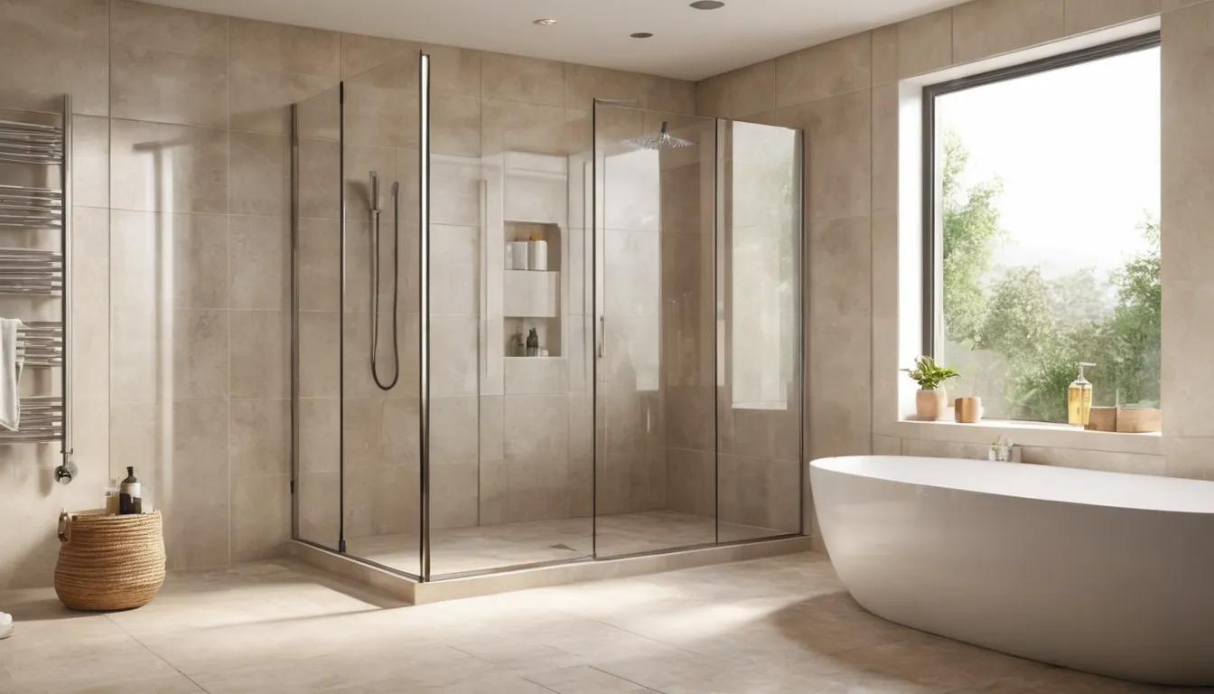 A bright, updated bathroom with a walk-in shower in a home near Irvine